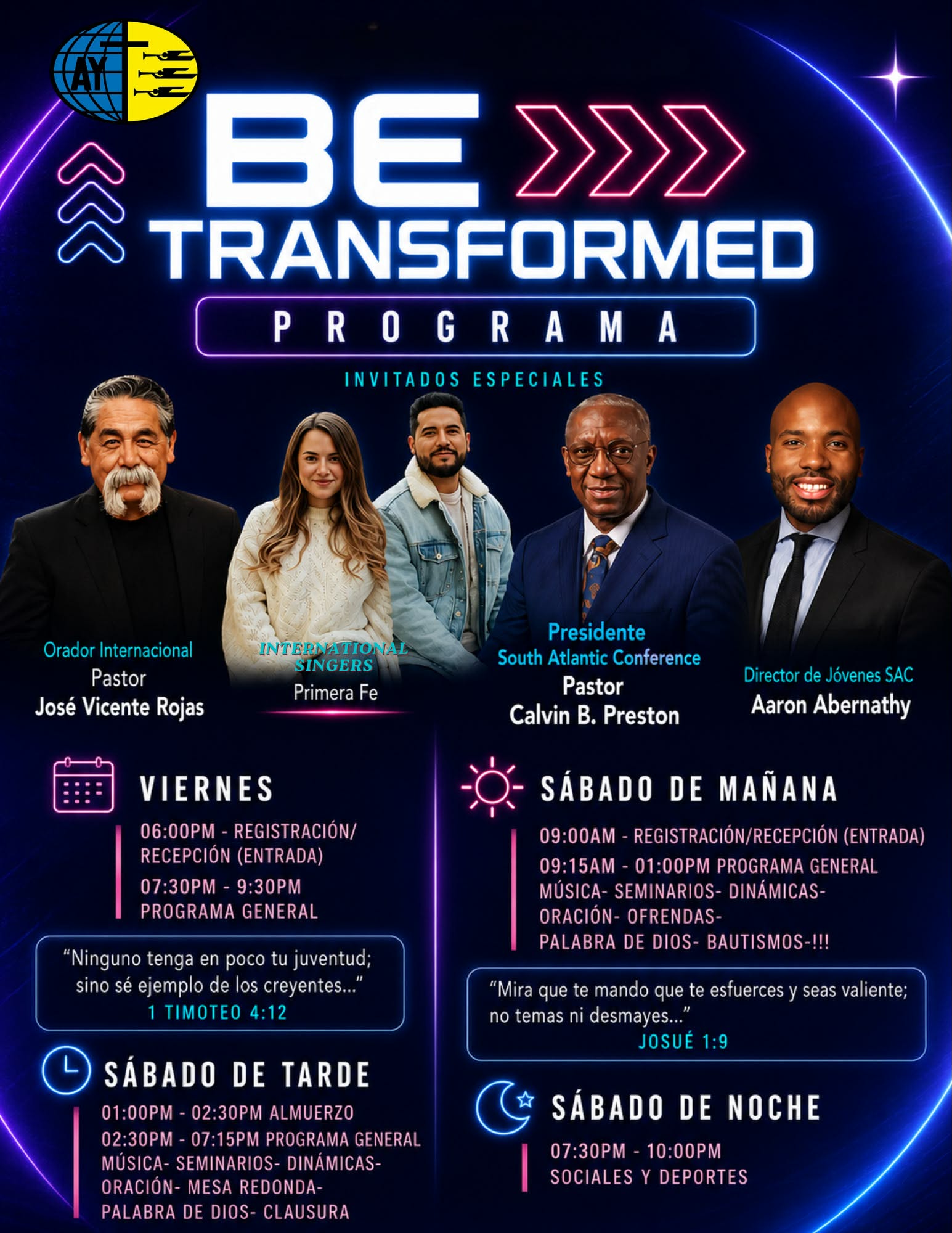 Programa completo del congreso: horarios de viernes y sábado